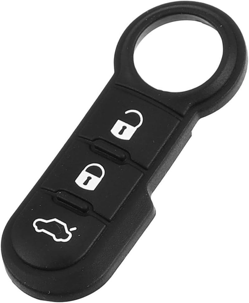 RATCHROLL 3 Button Car Remote Fob Case Insert Rubber Pad Keypad Replacement for Fiat 500 500X 500L 2007-2020 Replacement Car Parts - Image 1